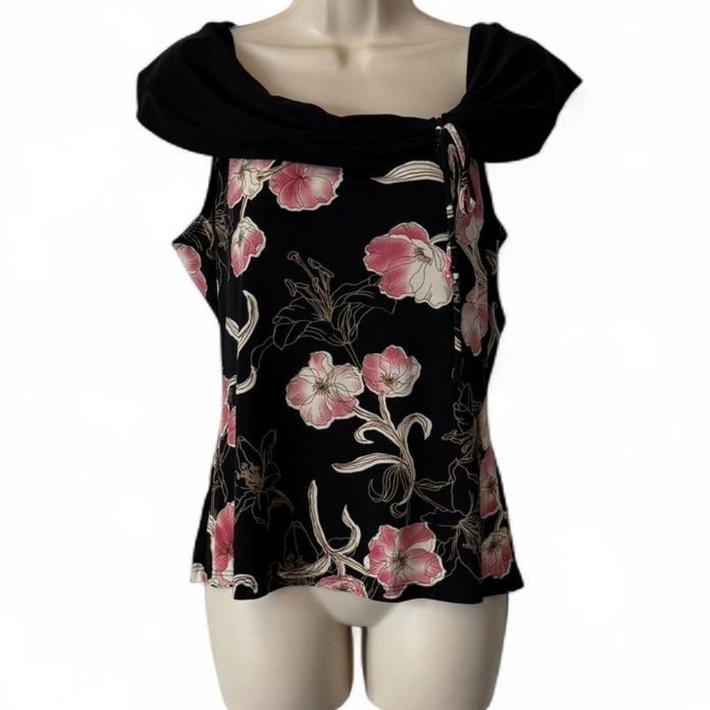 Vintage Black‎ Floral Top